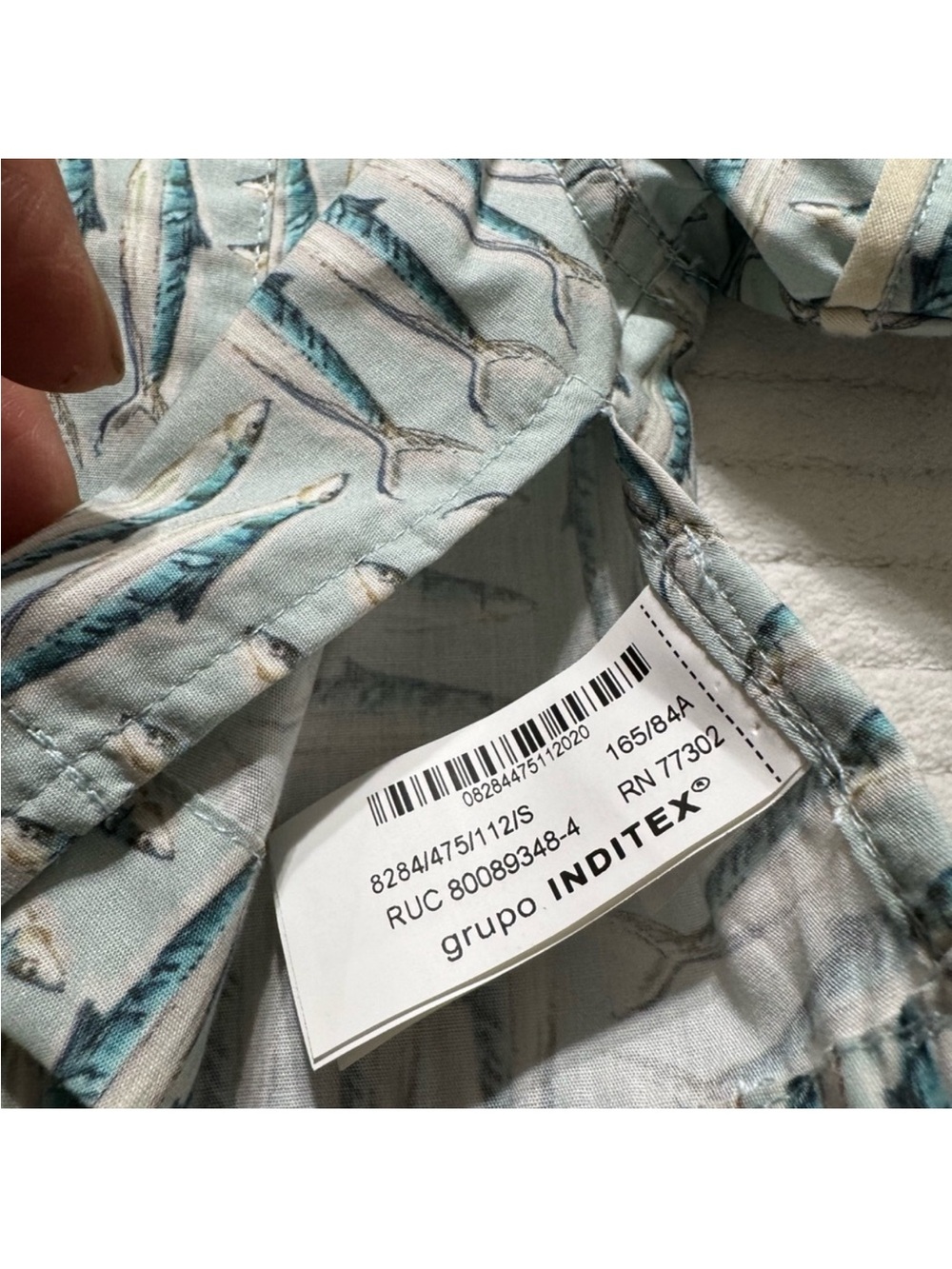 Zara Mint Green Patterned Tie-Front Crop Top - Picture 6 of 12